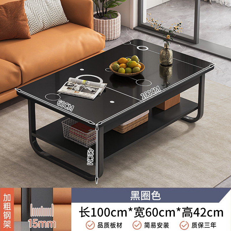 Mesa de té sala de estar pequeña casa pequeña mesa de alquiler simple sofá moderno simple mesa de té 2024 nuevo