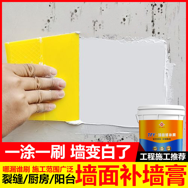 天元墙面修补膏补墙腻子膏防霉防潮防碱内墙污渍起皮修复白色涂料