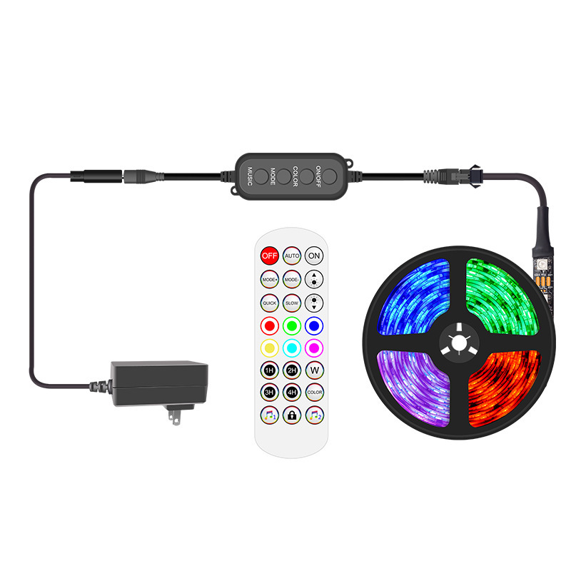 宝蓮灯app2.4g無線周波数bluetooth音声制御5050幻彩ws 2811 12vフルカラーrgbライトセット|undefined