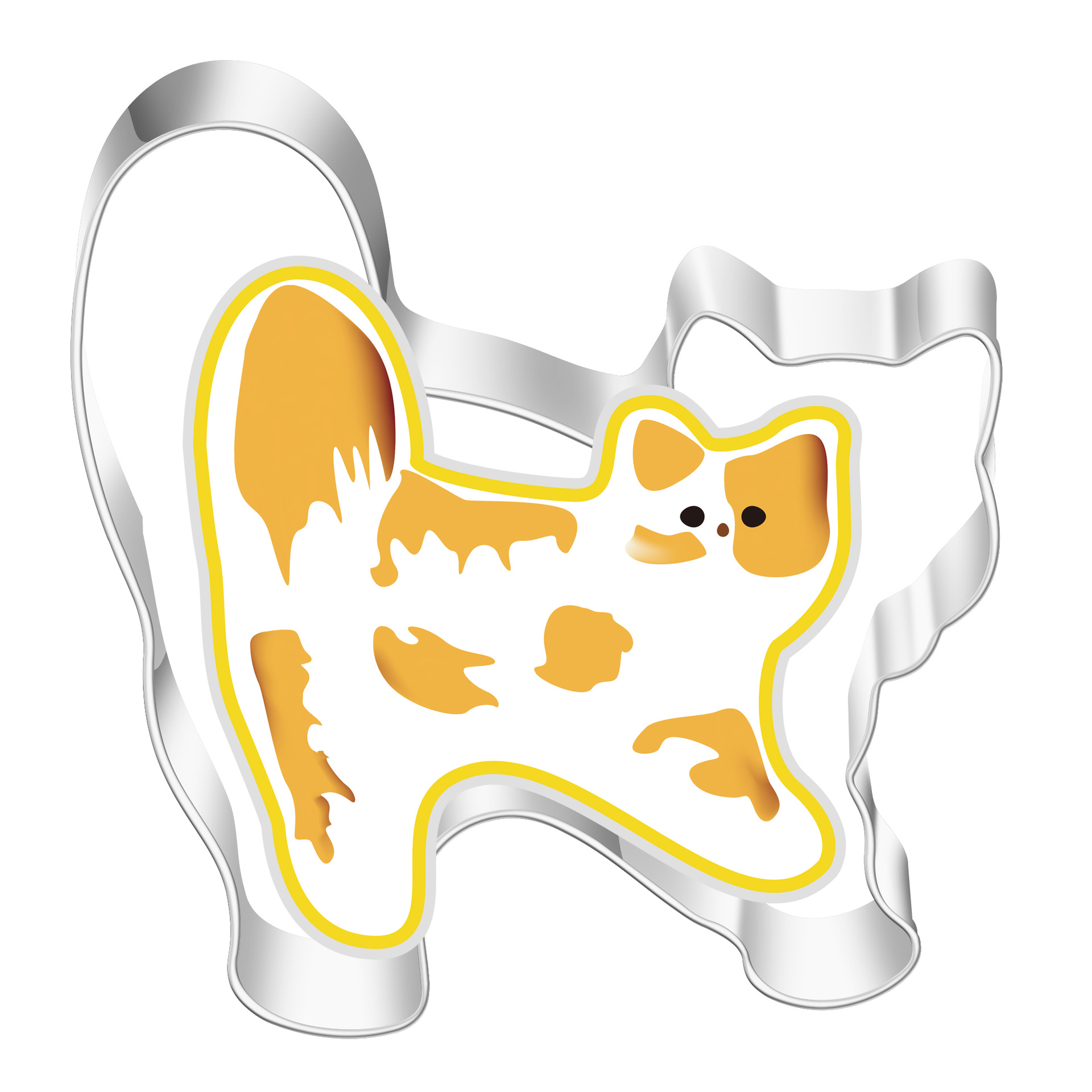 Acero inoxidable galleta molde de dibujos animados animales gatito ratón corte DIY pan al vapor herramienta para hornear