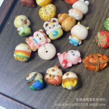 象牙果根付星星人圣诞老人配件文玩配饰配件diy饰品