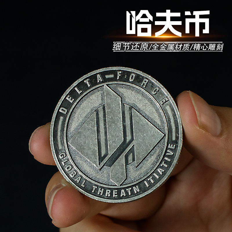 ゲーム周辺おもちゃ 4cm ハーフコイン金属コインハーフコインゲーム物理小道具工芸品モデル|undefined