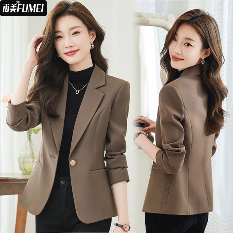 2025 Spring and Autum Style Suit Jacket Women's New Elegant Top High-End Slim Slim Casual Small Suit