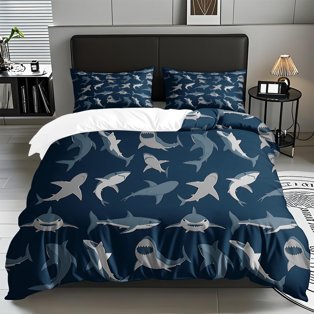 Ventas transfronterizas calientes de una variedad de patrones de reliquias marinas impresión digital colcha