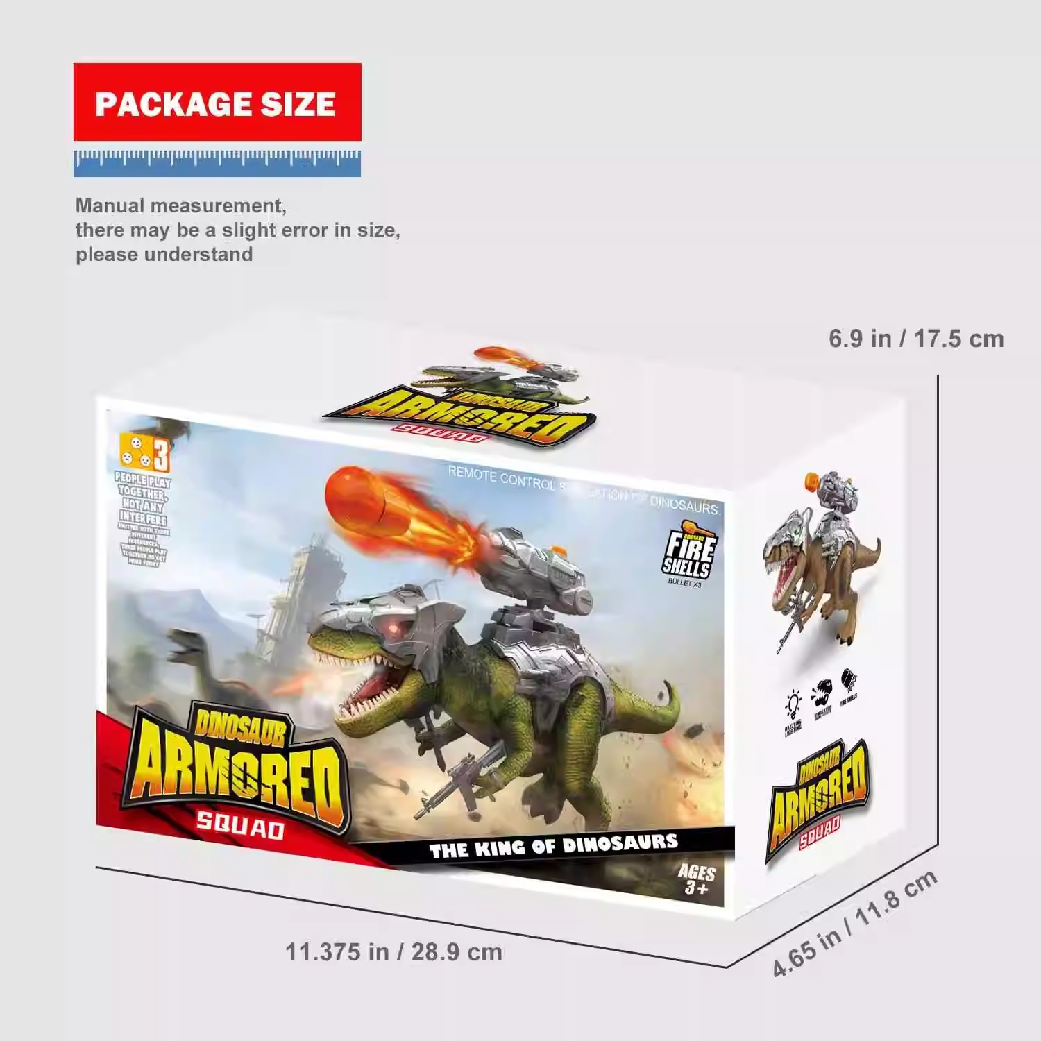 Transfronterizos niños grandes dinosaurios de control remoto llamas de luces pueden caminar modelo de niño control remoto eléctrico juguete tiranosaurus