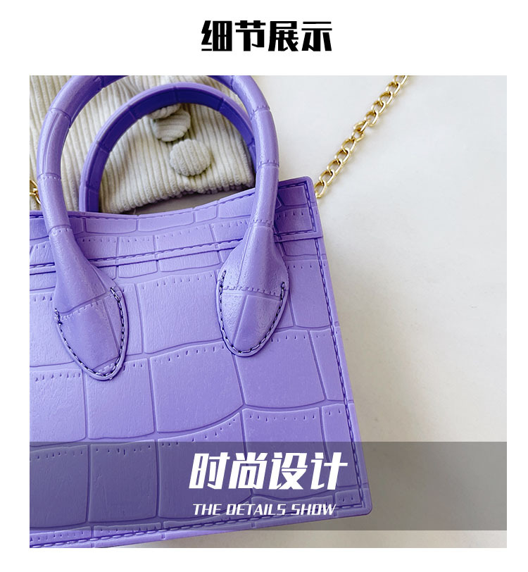 2025 Cross-border new popular smiling face bag, small square bag, fashionable and versatile chain hand bag, shoulder and crossbody jelly women's bag undefined