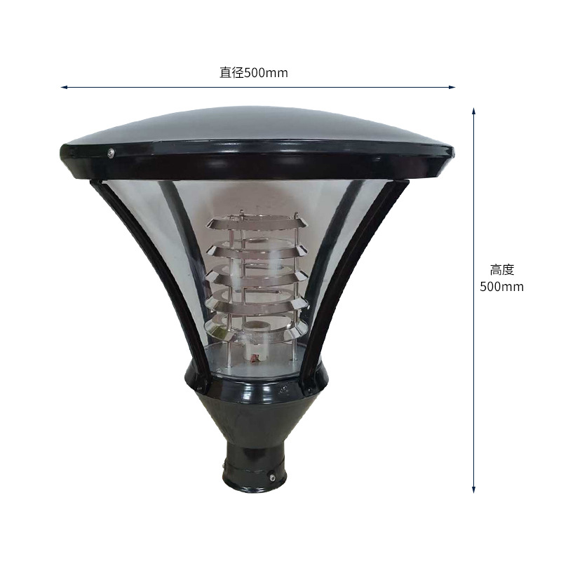 Venta al por mayor de pantallas para lámparas LED de jardín, cabezales de lámparas solares para jardín, cabezales de farolas, luces de calle para paisajismo de villas, parques y jardines comunitarios. image 12