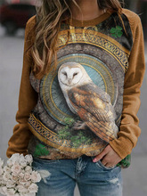 跨境货源秋冬新款亚马逊wish ebay欧美 长袖圆领卫衣上衣女装6675