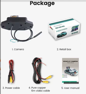 rear view camera, Vehicle camera - for-toyota-series-toyota-prado-ahd1080p