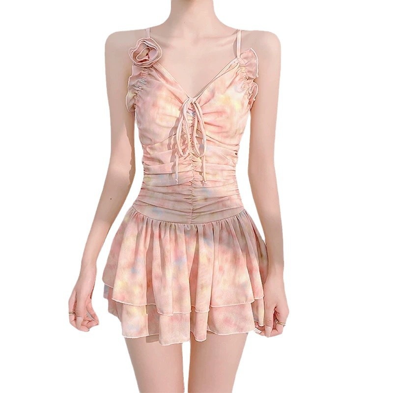 Women's One Piece Swimsuit Slimming Sexy Korean Style Fairy Like Youthful Perfect For Hot Springs_ecoleips.com