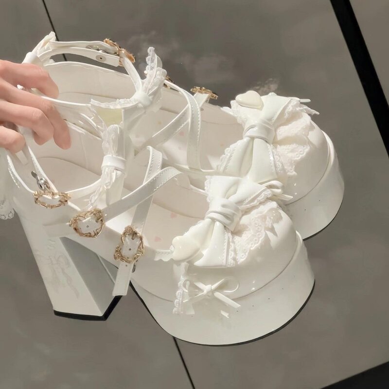 Lolita Waterproof Platform High Heels Original High Heels Japanese Versatile Cute Student Lolita European and American Elegant Style