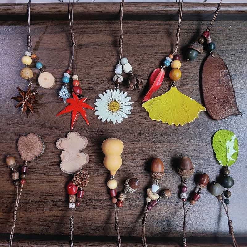 Original Plant Fruit Necklace, Acorn Shell, Childlike Retro Long Ethnic Style Artistic Chinese Medicine Layered Sweater Chain Original Plant Fruit Necklace, Acorn Shell, Childlike Retro Long Ethnic Style Artistic Chinese Medicine Layered Sweater Chain