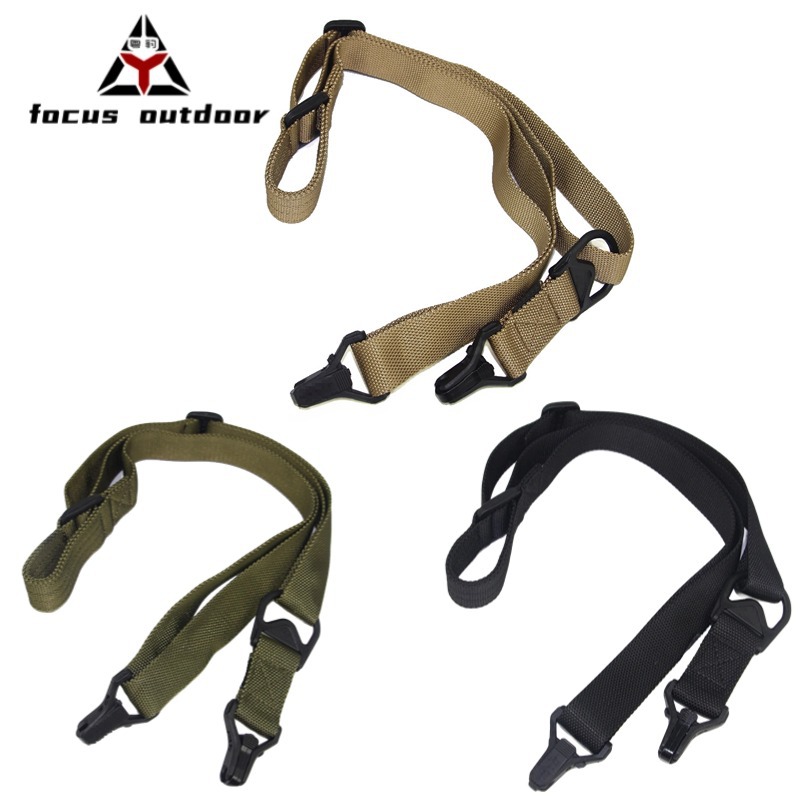 Suministro transfronterizo suministros al aire libre táctico pistola cuerda MS3 dos puntos Correa americana multifuncional ventilador militar cinturón de seguridad