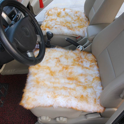 Set Front and Rear Single Piece | Wool pad - please-choose-a-color-golden-tip-a-square-pad-cut-from-the-whole-sheepskin