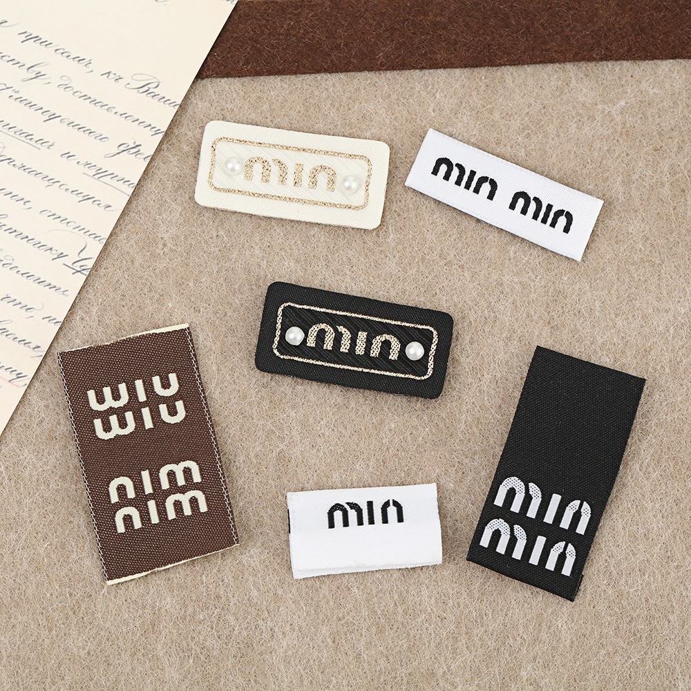 时尚字母刺绣织唛布贴韩版miu系小香风修补破洞补丁贴装饰贴辅料