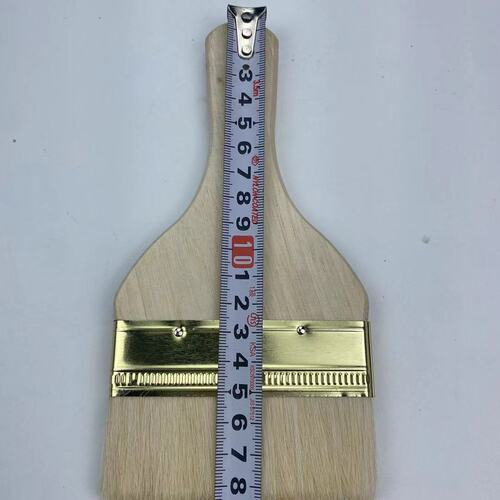 Wooden handle wool brush gourd handle paint brush 5-inch wool brush 2-inch soft bristle brush not easy to shed paint tool brush