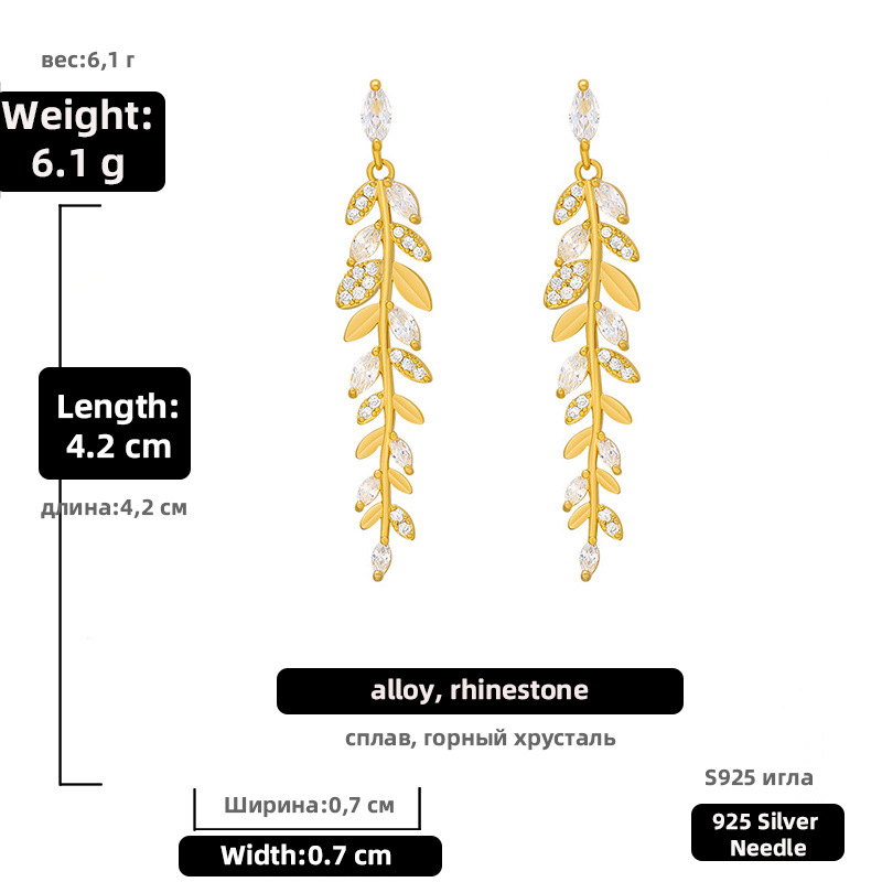 8g Weight Artificial Gemstones Inlay Material Earrings Classification Housewarming, Anniversary, Business, Wedding, Travel, Birthday, Festival Occasion Alloy Material Grain Pattern Women'S Gender Diamond Design Fashion Style Silver Color Fashion Grain Diamond Alloy Artificial Gemstones Earrings 1