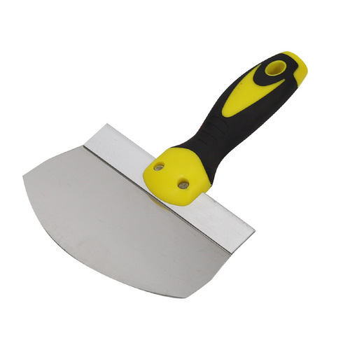 Arc plastering knife, painter's feeding artifact, stainless steel shovel, putty scraper, cleaning plastering scraper