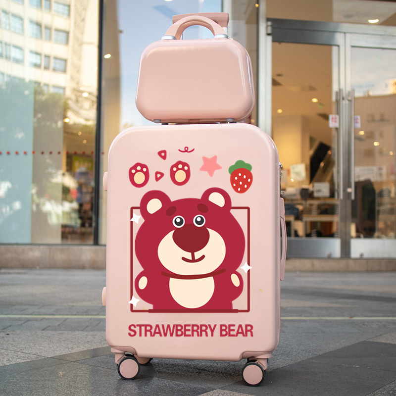 Cartoon Luggage Girl High-value Cute Luggage Trolley Case Student 2024 New Children Male Strong and Durable