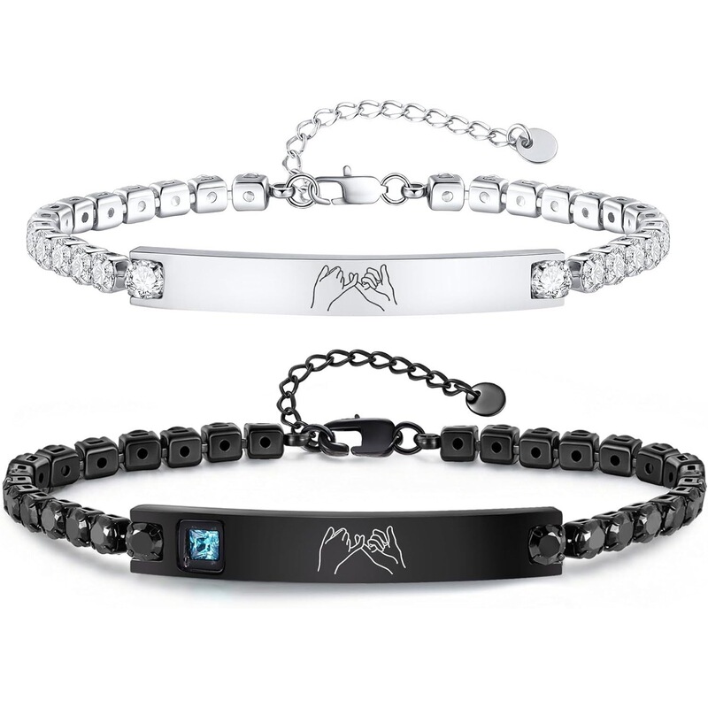 Cross-Border Fashion Versatile Bracelets for Him and Her, Personalized Simple Couple Bracelets, Wholesale European and American Trendy Commuter Jewelry Cross-Border Fashion Versatile Bracelets for Him and Her, Personalized Simple Couple Bracelets, Wholesale European and American Trendy Commuter Jewelry
