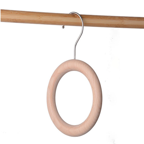 Factory direct sales multifunctional wooden hat clip solid wood hook clip silk scarf rack clothing store s hook ring wholesale