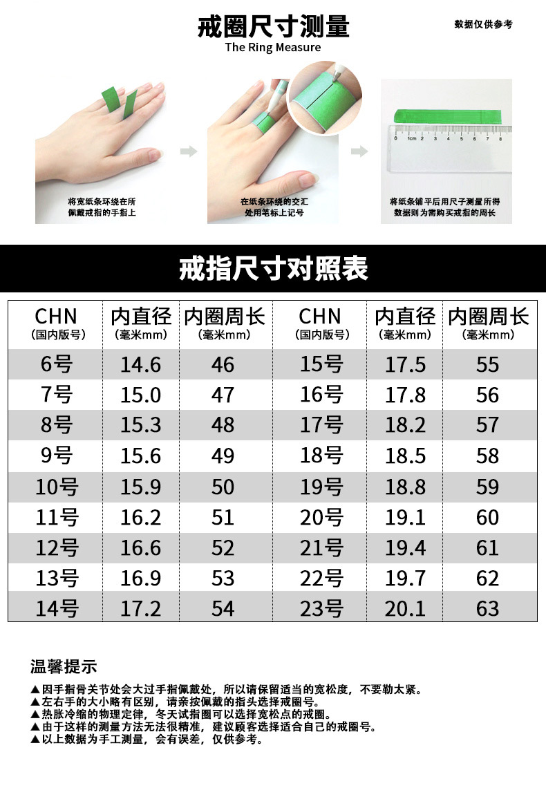戒指尺寸