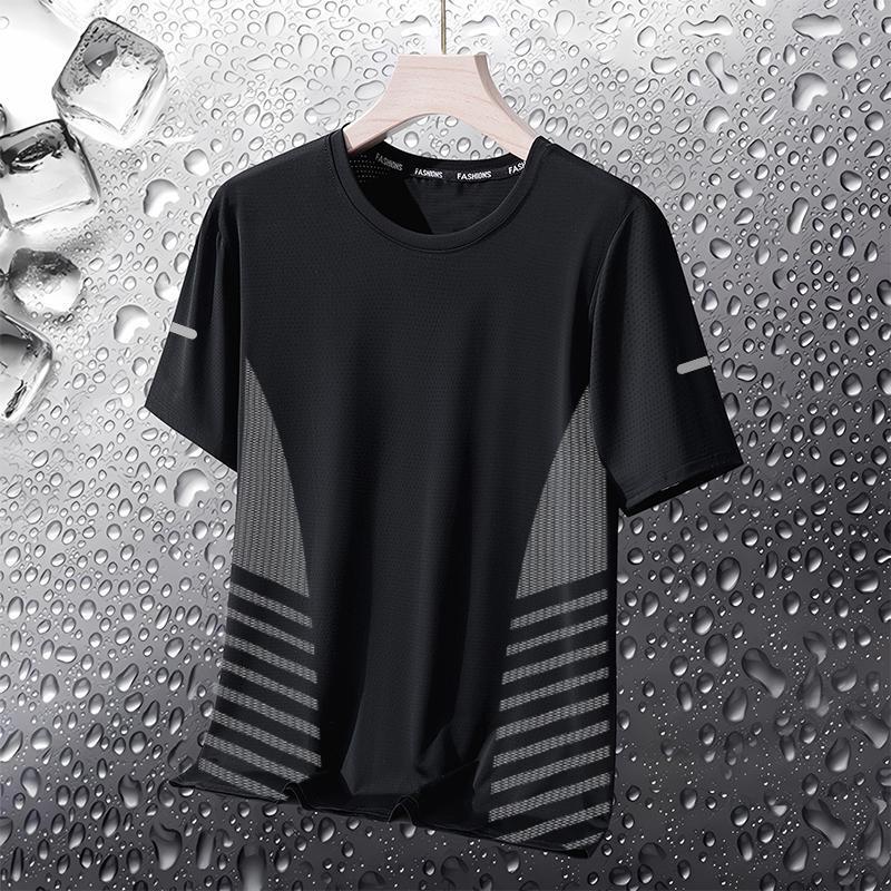 Cool and Quick-Drying T-Shirt for Men, Summer Thin Sports Short-Sleeved Loose Fitness Clothing, Training Running Clothing, Outdoor Tops Cool and Quick-Drying T-Shirt for Men, Summer Thin Sports Short-Sleeved Loose Fitness Clothing, Training Running Clothing, Outdoor Tops