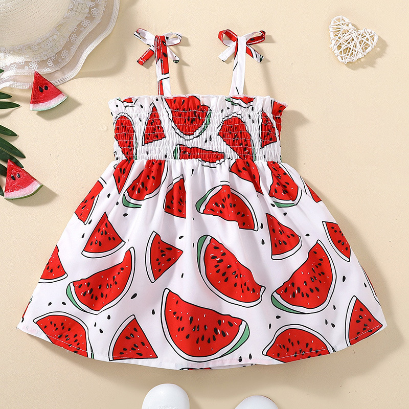 Summer dress Girls Baby Strap Cross-border Trade Cartoon Princess Dress Cute Children's Dress Baby Dress Summer