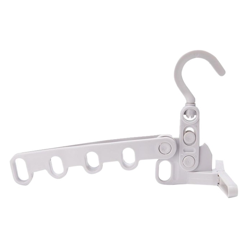 Percha plegable para viajes de negocios, hotel, artefacto de secado de ropa, salida, ropa multifuncional portátil, gancho de 5 orificios, viaje