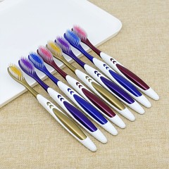 Soft bristle toothbrush for removing tobacco stains and yellow teeth, adult family pack, ultra-fine, wholesale price, medium/soft bristle, high-end household use