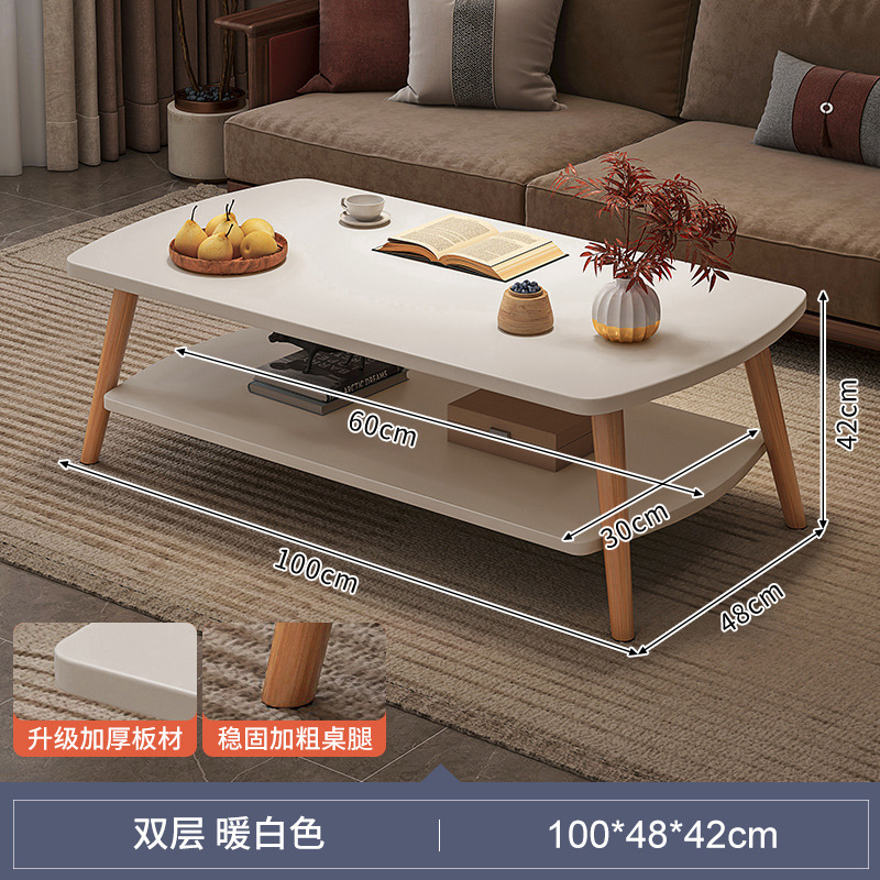 Mesa de café pequeño apartamento sala de estar hogar sofá lado dormitorio mesa Simple balcón simple mesa pequeña para casa de alquiler