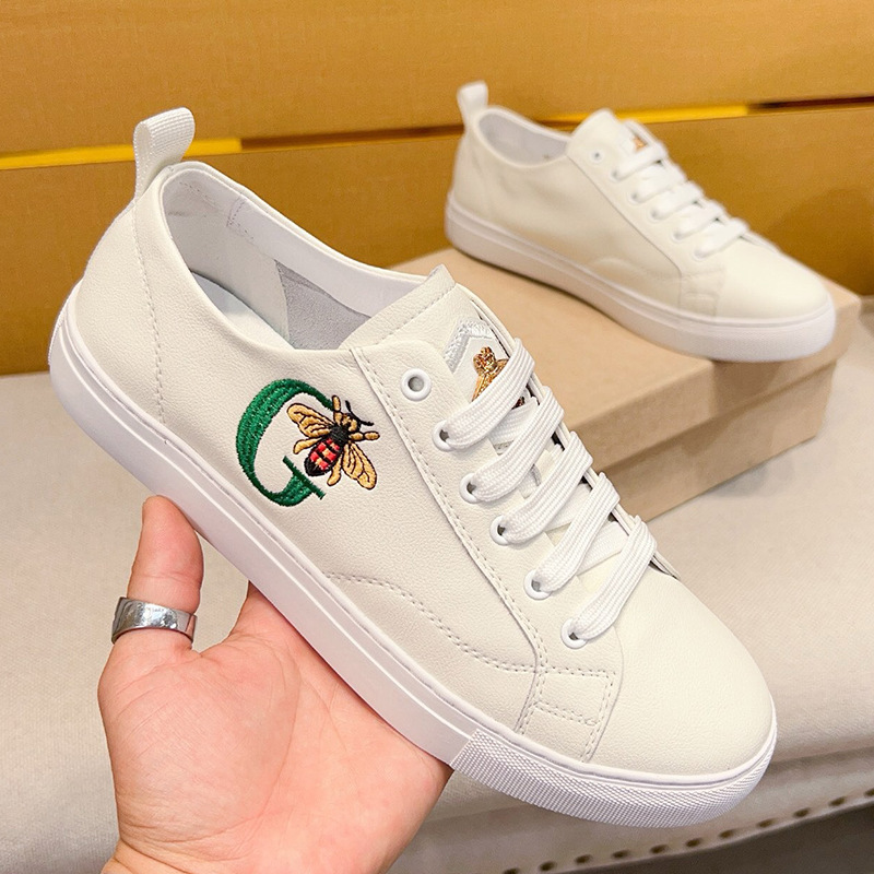 Baskets décontractées en cuir pour homme avec semelle souple_voghion.com