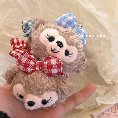 Cute Shirley Rose hair tie, college style JK style red plaid doll, sweet Japanese hair accessories wholesale