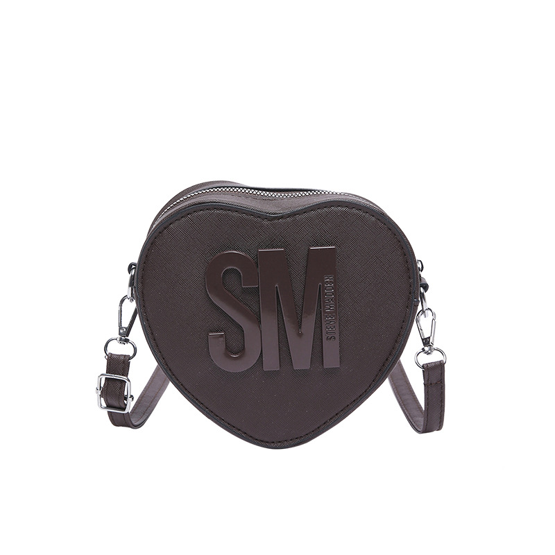 Bolsos para mujer 2025 Día de San Valentín Nuevo estilo Moda europea y americana Letras populares Color sólido Bolso en forma de corazón bags Bolso de hombro de moda