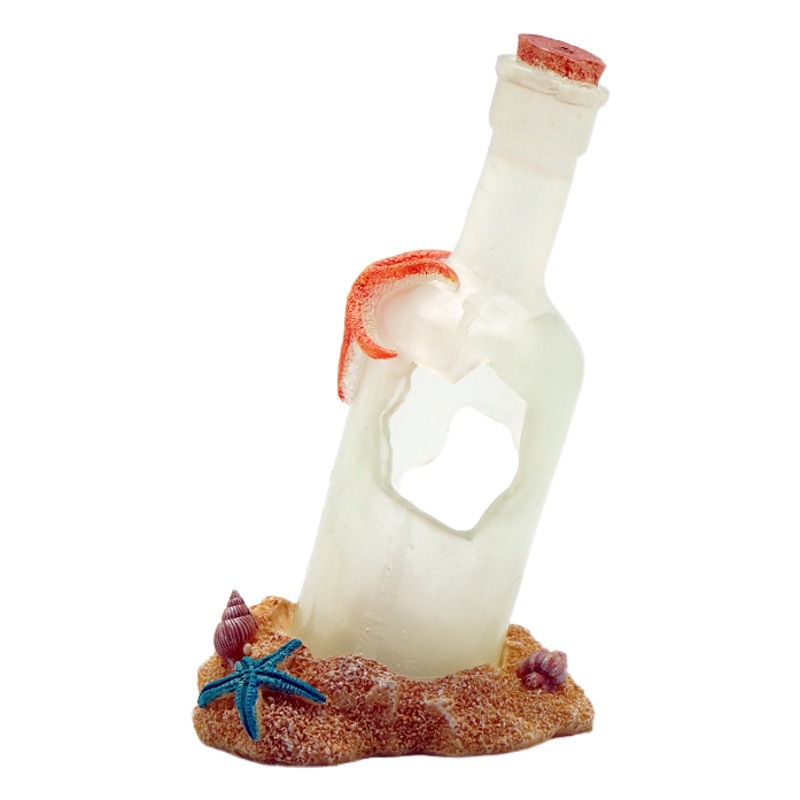 Nuevas decoraciones de paisajismo de peceras transfronterizas, botellas a la deriva, accesorios decorativos de acuarios, fondo sumergido, micro paisaje, estilo nórdico