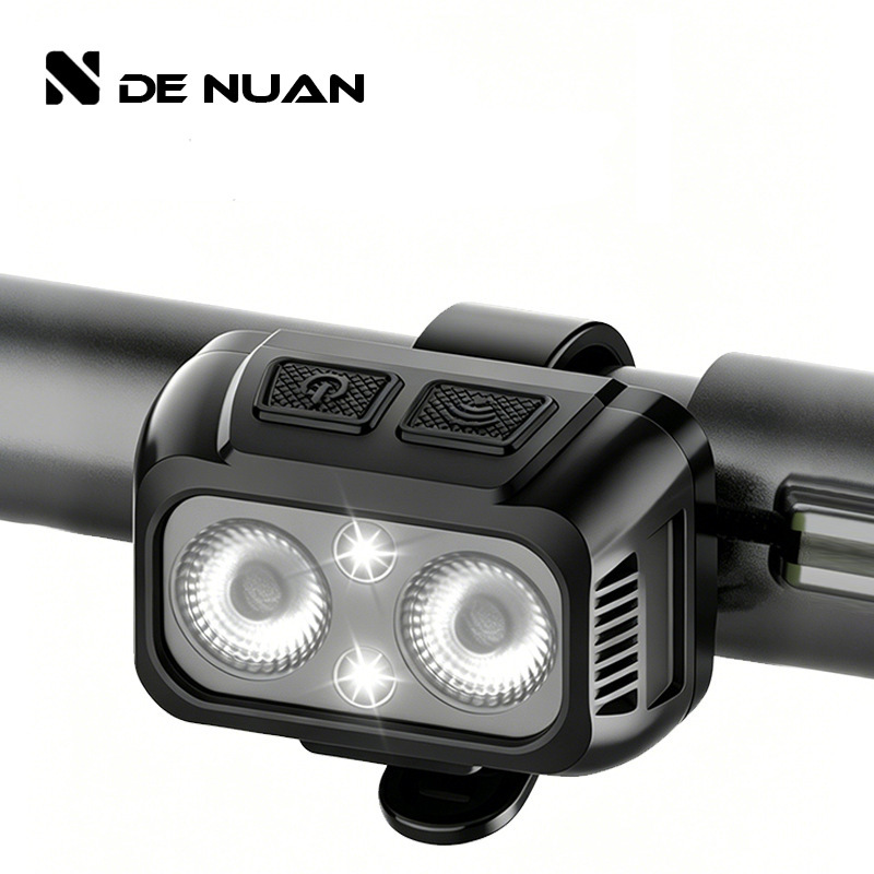 New Outdoor Cycling Lighting Lamp, High-Brightness Bicycle Front Light, Warning Tail Light, Rechargeable, Long-Lasting Battery Life, Night Riding Equipment