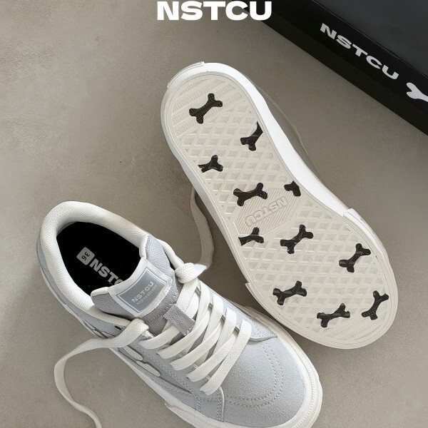NSTCU Bone Shoes Skateboard Shoes 2026 New Original Sports Casual Shoes Street Retro Black Shoes for Women 1070