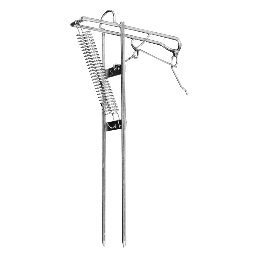 Automatic fishing bracket metal solid spring bracket high sensitivity high strength sea pole catapult ground plug Rod Lifter