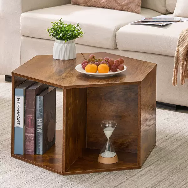 Ins-style Nordic panel coffee table for small living rooms, polygonal discussion table, modern minimalist reception and meeting table
