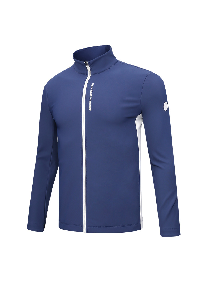 Áo khoác golf nam dài tay mùa thu đông, lót sưởi ấm hấp thụ ánh sáng — Yf524-màu Xanh nước biển (Ánh sáng và sưởi ấm bên trong), Yf524-trắng (Ánh sáng sưởi ấm bên trong), Yf524-màu Xám (Ánh sáng sưởi ấm bên trong) chi tiết 11