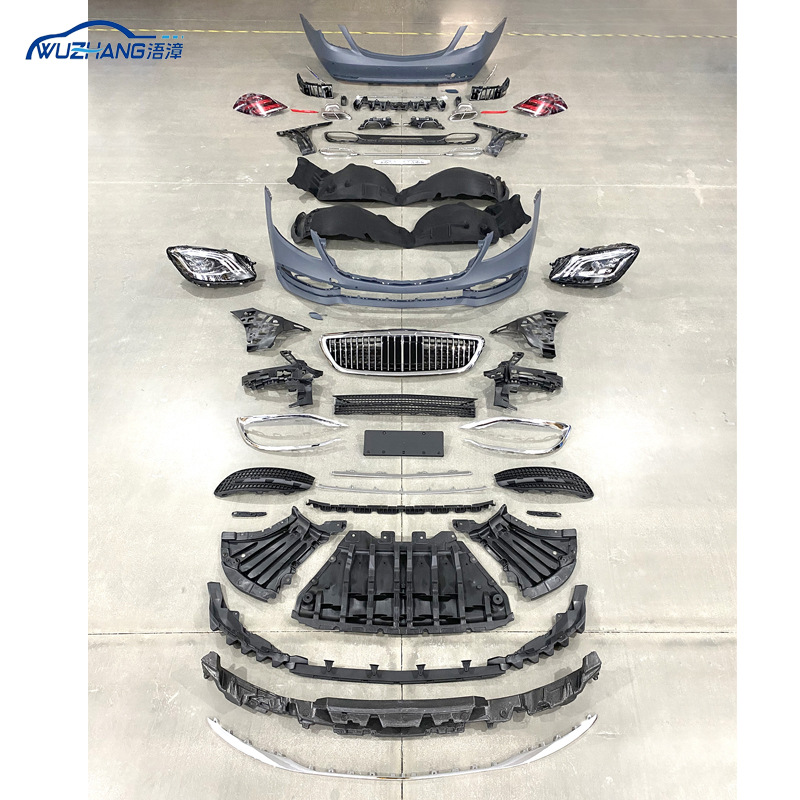 Suitable for Mercedes-Benz S-Class W222 Old Model to New Amg65/63/S450 Sports Maybach Body Kit Front and Rear Bumper Modification