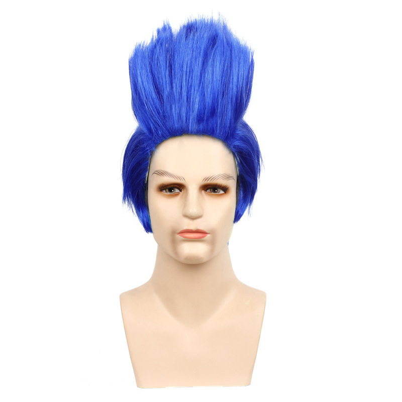 European and American Cross-Border Movie Villain Character Hades Descendants 2 Cosplay Anime Wig Halloween Party Wig European and American Cross-Border Movie Villain Character Hades Descendants 2 Cosplay Anime Wig Halloween Party Wig