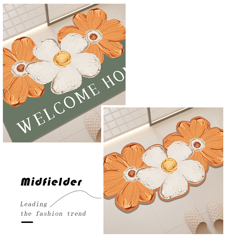 浴室地垫,吸水地垫,速干地垫,硅藻泥风格地垫