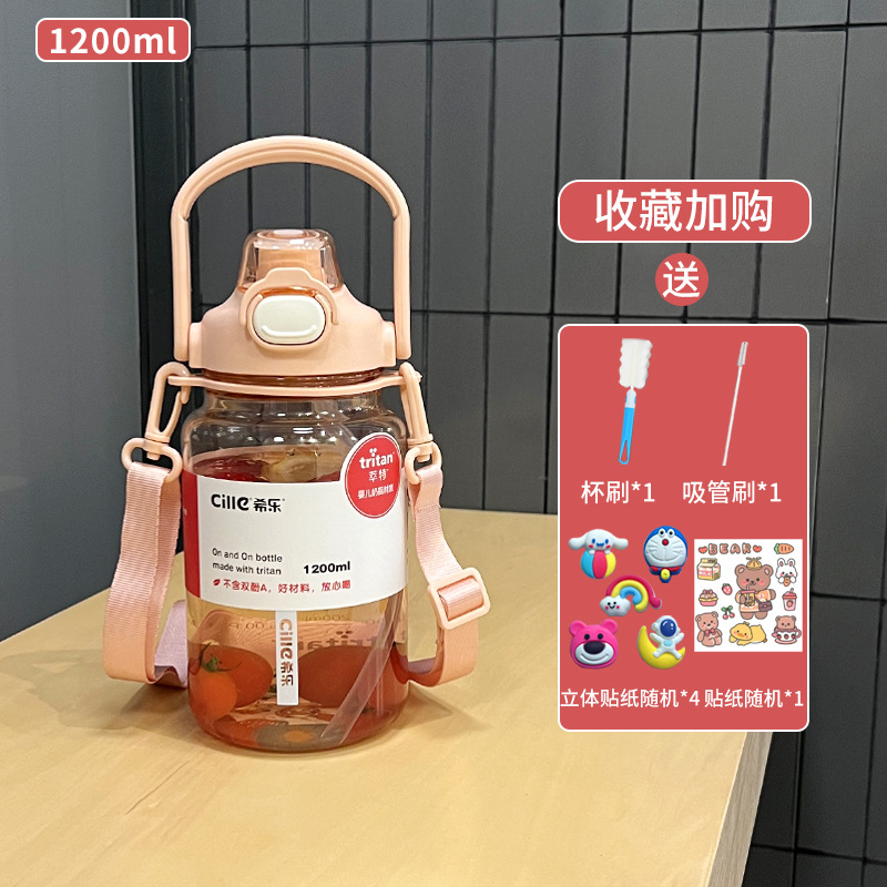 핑크 1200ML+청소 도구+DIY 장식