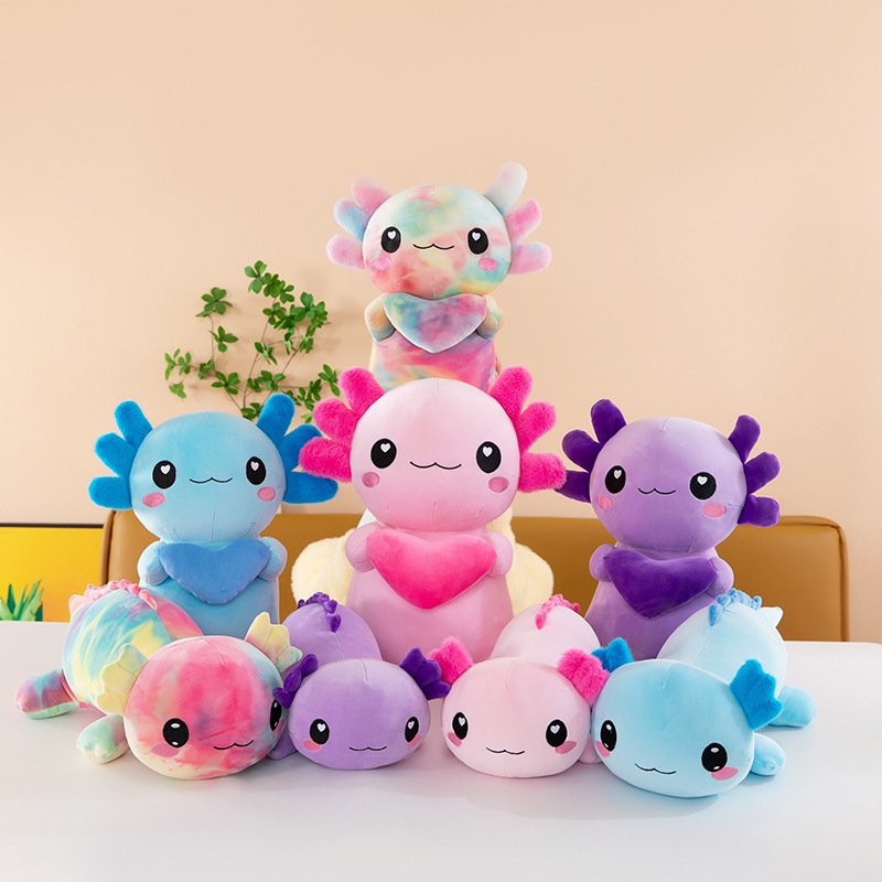 Cross-Border New Mexican Salamander Plush Toy Doll in Two Styles and Four Colors