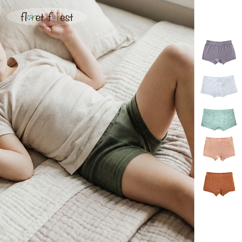 100% Australian Merino Wool Children's Underwear, Soft, Anti-Bacterial, Breathable, Sweat-Wicking, All-Season Style for Boys and Girls