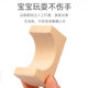 Unpainted building blocks children's primary color Beech solid wood building blocks baby early education educational kindergarten assembling large particle toys
