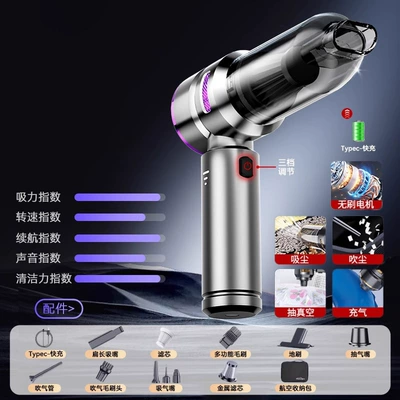 mini car dust blower — Tozsoranlar - 6659-standard-on-the-go-packaging-silver-purple-storage-pouch-metal-filter-cartridge-2