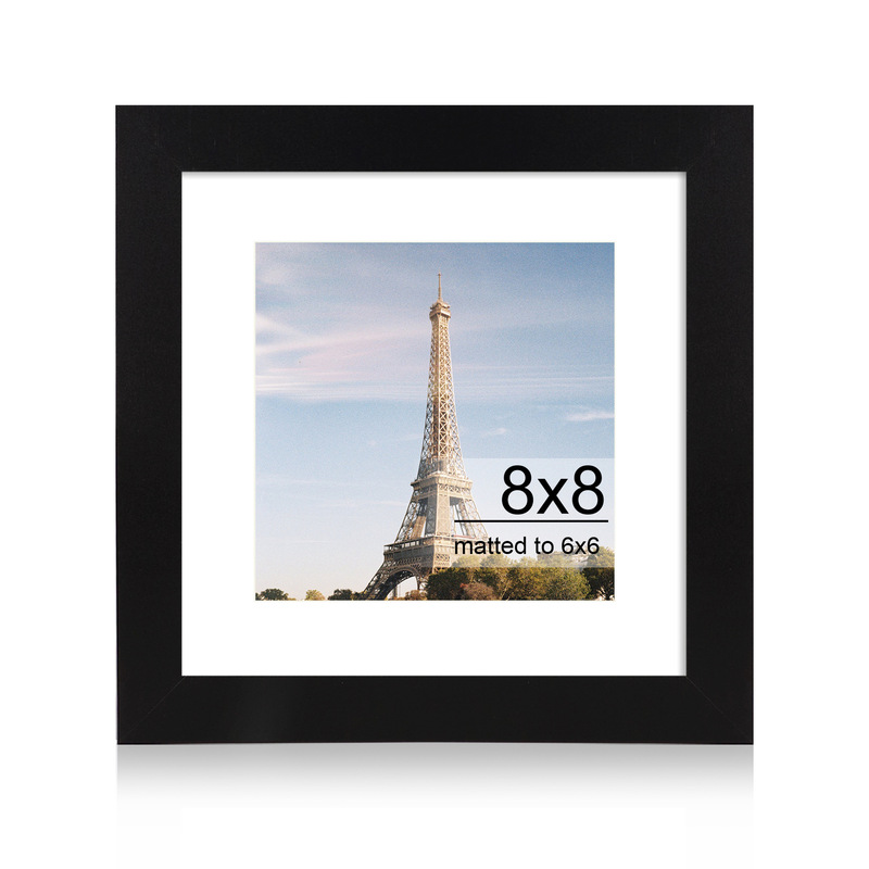 Cross-Border Xiyinmeike Multi-Amazon Temu 8X8 Photo Frame Wooden Wall Hanging Table Dual-Purpose Decorative Picture Frame Wholesale