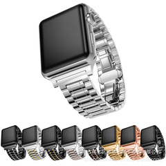 アップルapple watch五珠ステンレスの新しいバンドiwatch金属知能腕時計バンドを適用する